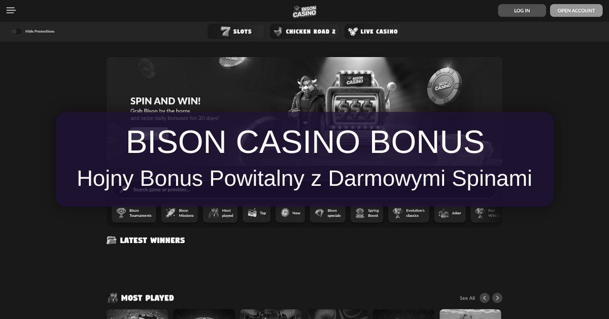 Bison Casino bonus Polska 2026 | Sprawdzone bonusy